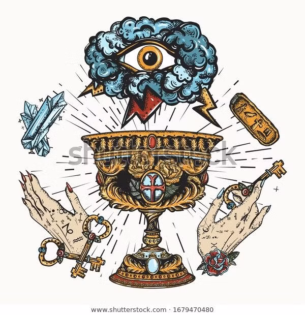  9. Sự liên kết với hội kín. Truyền thuyết Chén Thánh thường được kết nối với các hội kín như Hiệp sĩ Dòng Đền (Templars), người được cho là bảo vệ và giấu Chén Thánh. Ảnh: Pinterest.