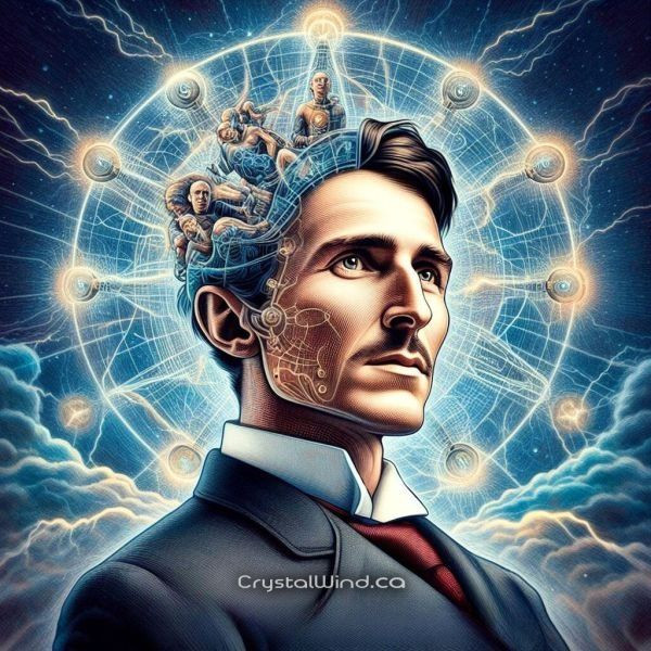 11. Những dự đoán về tương lai. Tesla dự đoán sự xuất hiện của các thiết bị di động hiện đại, bao gồm smartphone, khi ông nói về các thiết bị có thể truyền tải dữ liệu qua không gian vào năm 1926. Ảnh: Pinterest.