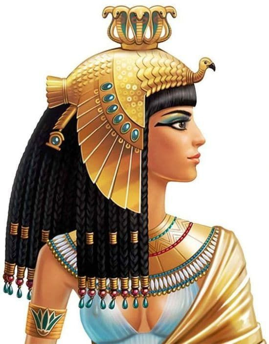  3. Nữ hoàng duy nhất trong dòng họ Ptolemy nói tiếng Ai Cập. Mặc dù là người gốc Hy Lạp, Cleopatra đã học và nói tiếng Ai Cập, điều mà các vua nhà Ptolemy khác không làm. Ảnh: Pinterest.