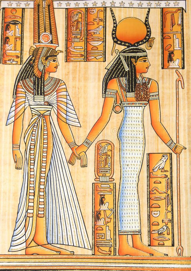  6. Sử dụng hình ảnh thần thánh. Cleopatra tự miêu tả mình là hiện thân của nữ thần Isis, nhằm củng cố quyền lực và sự tôn kính từ người dân. Ảnh: Pinterest.