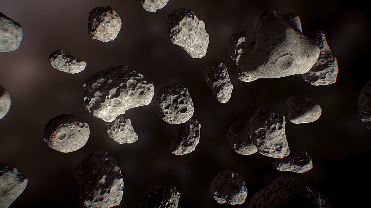  10. Cấu trúc không đồng nhất. Nhiều tiểu hành tinh không phải là khối rắn mà là tập hợp các mảnh vụn, được giữ với nhau bằng lực hấp dẫn yếu. Ảnh: Pinterest.