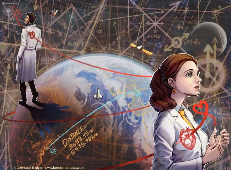  Bí ẩn chưa được giải đáp: Dù đã được xác minh thực nghiệm, lý do tại sao và làm thế nào rối lượng tử hoạt động vẫn là một bí ẩn lớn của vật lý hiện đại. Ảnh: Pinterest.