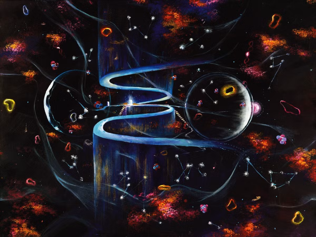  Bọt lượng tử (Quantum Foam): Ở cấp độ nhỏ nhất của không gian, mọi thứ biến động liên tục, giống như bọt sủi trong nước. Ảnh: Pinterest.