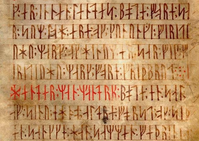  10. Ghi chép lịch sử và truyền thuyết. Nhiều bài thơ, truyền thuyết và sự kiện lịch sử đã được khắc bằng Runes, giúp lưu giữ ký ức về thời đại Viking và Germanic cổ. Ảnh: Pinterest.