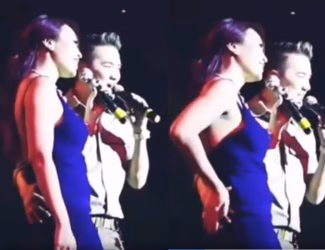 Cư dân mạng từng khui lại clip Mr. Đàm bị Mỹ Tâm từ chối khi "bàn tay hư" của anh đụng chạm vào cơ thể nữ ca sĩ.