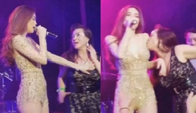 Loat sao Viet bi fan rinh rap, “cuong hon” tren san khau-Hinh-3