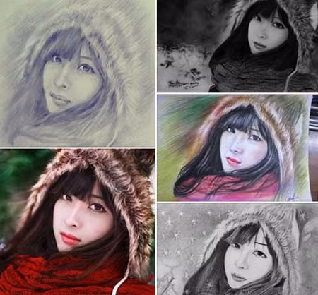  Bức chân dung chụp ở Nga của Hoàng Yến đang được cộng đồng hội họa Việt chọn làm ảnh dự thi, thu hút được nhiều thành viên tham gia.