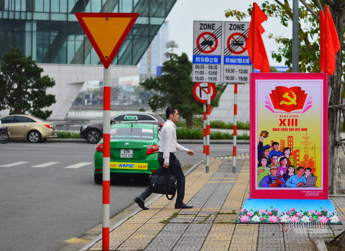 Duong pho Da Nang ruc ro co hoa chao mung Dai hoi Dang-Hinh-7