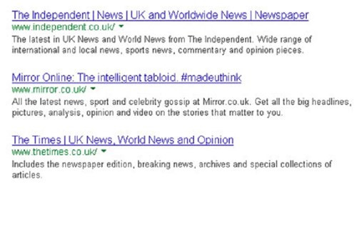 Để biết có những trang web nào đăng tải nội dung tương tự với một website cho trước, bạn chỉ cần nhập vào cú pháp related:<địa chỉ website>, Google sẽ cho ra một danh sách các trang phổ biến.