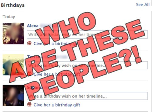 Bạn nhận ra mình chỉ biết và quan tâm khoảng 20 người trong danh sách 1.000 bạn bè Facebook của mình.