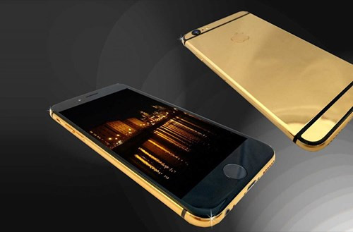 Chiếc iPhone 6 được mạ vàng 24 cara này của Goldstrike có giá 4.700 USD (khoảng 100 triệu đồng).