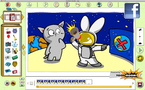  10. Flip Boom Doodle. Các công cụ vẽ ngộ nghĩnh và mẫu thiết kế có sẵn của Flip Boom Doodle giúp bạn cho ra một sản phẩm phim hoạt hình vui nhộn và đầy sáng tạo. Mặc dù phầnvẽ họa tiết của Flip Boom thiếu, bạn có thể cân nhắc khi "xài" ứng dụng này.