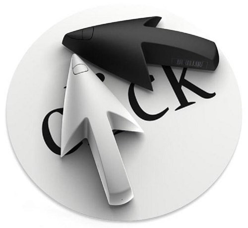 Tuy thiết kế khá kỳ dị nhưng con chuột máy tính này lại hết sức vừa tay và có hình dạng tương đồng với hình con trỏ trên màn hình.