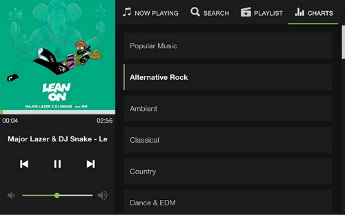 UpNext có giao diện trực quan giúp người dùng dễ dàng tạo và cập nhật danh mục bài hát từ YouTube.
