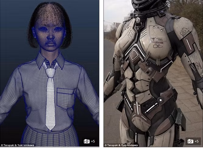 Theo Ishikawa, họ đã sử dụng một loạt công cụ mẫu 3D, bao gồm Mataya thường được sử dụng làm hiệu ứng trong phim, để tạo ra Saya. Họ cũng hy vọng sẽ đưa cô vào cuộc sống trong một bộ phim do mình thực hiện sắp tới.