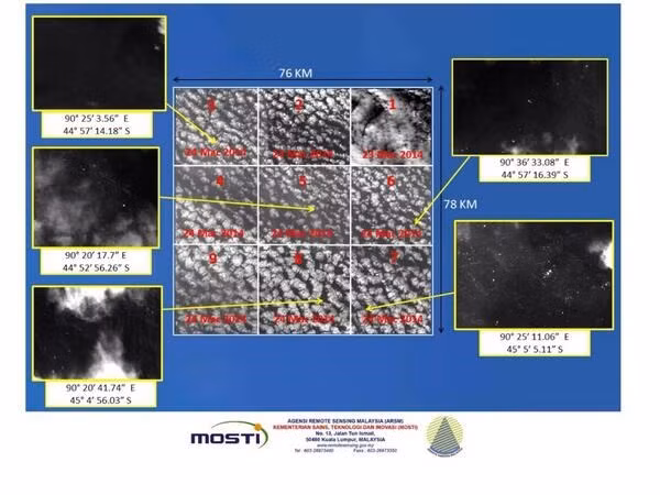 Hình ảnh 122 mảnh vỡ nghi của máy bay Malaysia do vệ tinh Pháp chụp được. Hình ảnh 122 mảnh vỡ nghi của máy bay Malaysia do vệ tinh Pháp chụp được.