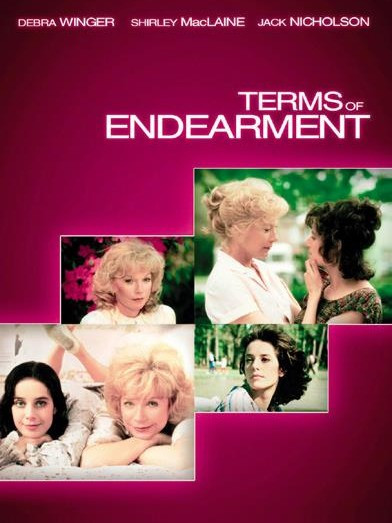 10. Terms of Endearment (1983). Bộ phim xoay quanh các mối quan hệ tình cảm của hai mẹ con Aurora và Emma Greenway. Hai mẹ con giận nhau từ khi Emma bất chấp sự ngăn cản của mẹ và lập gia đình. Bộ phim đưa khán giả đến với hành trình đi tìm niềm vui trong cuộc sống của hai mẹ con trong suốt nhiều năm sau đó.