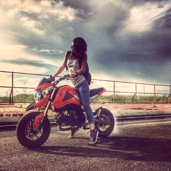 Nam Phương là cựu nữ sinh của Đại học Ngoại thương Hà Nội, có niềm đam mê xe phân khối lớn, xe côn tay từ khi còn rất trẻ. Với Nam Phương, cô luôn có được nhiều niềm vui, sự phấn khích mỗi khi được ở bên "chú ngựa sắt", "người bạn thân" là chiếc xe côn tay của mình.