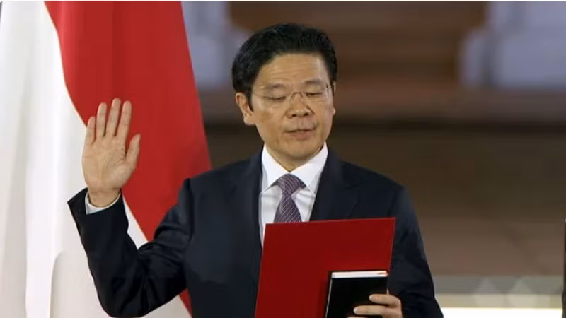 Tan Thu tuong Singapore Lawrence Wong tuyen the nham chuc