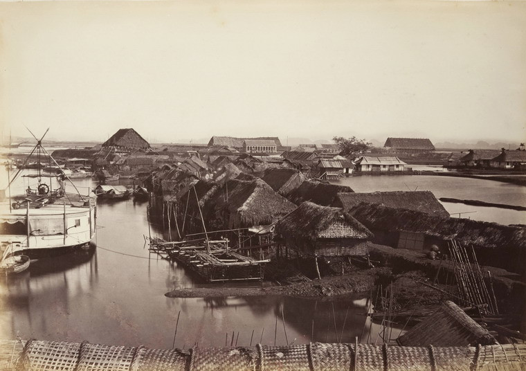 Khu nhượng địa của Pháp tại Hải Phòng trong quá trình xây dựng.