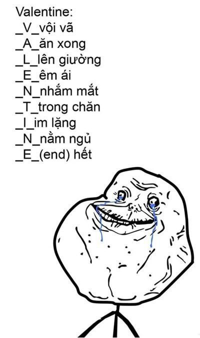 Một "định nghĩa" rất cô đọng về ngày Valentine.