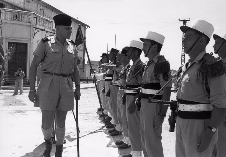 Tướng Cogny tại căn cứ Nam Định, 5/1954.