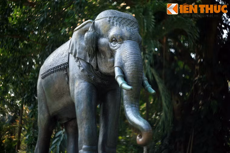 Theo các sử liệu, vào ngày 30/10/1935, tượng voi Hoàng gia cập bến Sài Gòn sau khi được chuyển đến từ Bangkok. Tượng làm bằng đồng cao 1,5 m, nặng khoảng một tấn, được chạm khắc rất tinh xảo và đặt trên một cái bệ hình chữ nhật cao 1,6 m.
