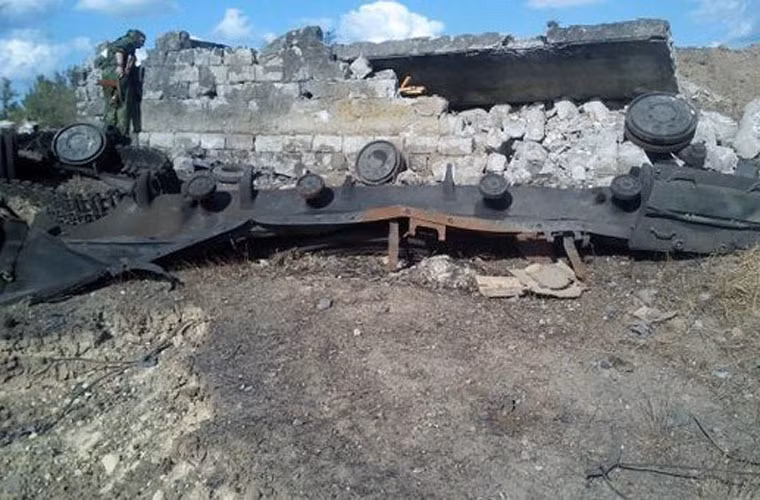 Phần còn lại của một chiếc T-64BM 48 tấn khiến người phải “lạnh gáy”.