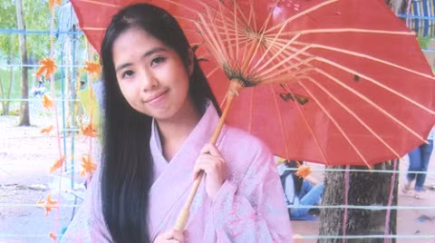 Tôn Nữ Tường Vy trong chuyến đi đến Nhật Bản.