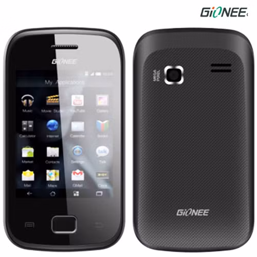Gionee Pocket. Hãng điện thoại Gionee đã ra mắt chiếc điện thoại cảm ứng 2 sim Gionee Pocket với giá bán tại thị trường Việt Nam là 1.189.000 đồng. Máy sử dụng bộ vi xử lý 1 GHz, RAM 512 Mb, hệ điều hành Android 2.3 Gingerbread. Điện thoại này khá nhỏ, màn hình chỉ có 2,8 inch, rất giống với tên gọi “bỏ túi” của nó. Máy có kết nối wifi nên bạn tha hồ lướt web.