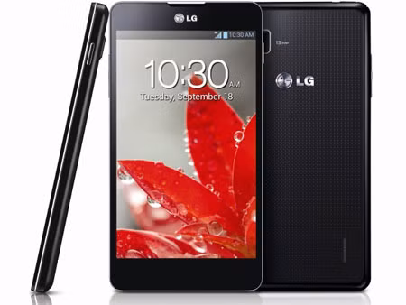LG Optimus G. Ở thời điểm này, siêu phẩm của LG đã bị điều chỉnh giảm 1,4 triệu đồng. Máy sử dụng chip xử lý 4 nhân Snapdragon S4 Pro của Qualcomm tốc độ 1,5 GHz. Đây là một trong những model đầu tiên sử dụng bộ xử lý này cùng chip đồ hoạ Adreno 320, được đánh giá là có hiệu năng rất cao.