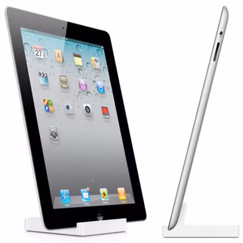 iPad 2. Đến thời điểm này, iPad 2 đã là quá cũ. Với mức giá 399 USD cho một chiếc tablet Apple không có màn hình Retina, chuẩn dock 30 chân cũ, bộ vi xử lí A5 hay camera lỗi thời, thì việc chờ đợi iPad 4 xuống giá có vẻ hợp lí hơn. Rất có thể, theo truyền thống, iOS 7 sẽ là hệ điều hành mới nhất mà iPad 2 có thể cài đặt. Với sự ra mắt của iPad 5 trong thời gian sắp tới, rất có thể Apple sẽ cho iPad 2 nghỉ hưu, thế chỗ vào đó chính là iPad 4. Với những ai thật sự thích iPad 2, giá của các máy cũ có thể cũng sẽ giảm mạnh. Tuy nhiên, iPad 2 là một sự lựa chọn không thật sự hay vào lúc này.
