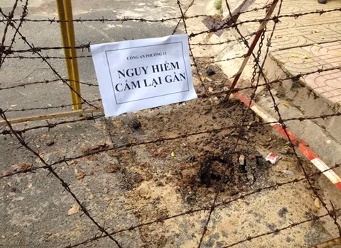 Hiện trường vụ nổ hiện đã được phong tỏa nghiêm ngặt để phục vụ công tác điều tra.