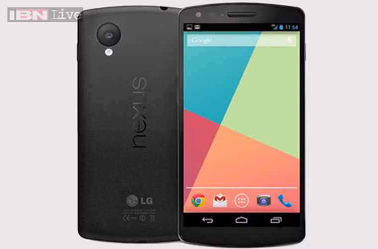 Toàn bộ cấu hình Nexus 5 đã lộ diện hết. Màn hình IPS 4.95 inch độ phân giải 1080p Bộ nhớ lưu trữ 16/32GB của Sandisk 2GB RAM DDR3 của SKHynix Bộ vi xử lý Snapdragon 800 (MSM8974) tốc độ xung nhịp 2.3GHz Camera 8MP hỗ trợ khả năng ổn định hình ảnh quang học, camera trước 1.3MP Pin 2300 mAh, 11,5 tiếng gọi điện liên tục trên 3G, 350 giờ ở chế độ chờ, thời gian sạc 3,5 giờ. Các cảm biến: gia tốc, con quay hồi chuyển, la bàn, tiệm cận, ánh sáng và áp suất khí quyển.