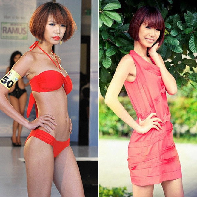 Khi mới vào nghề,Minh Túcó vóc dáng cò hương thiếu sức sống. Dù cao 1,78 m nhưng cô chỉ nặng 48 kg. Thời điểm thi siêu mẫu Việt Nam, chân dài sở hữu thân hình mỏng, kém hấp dẫn, khuyến điểm cơ thể càng lộ rõ khi cô diện bikini. Việc gầy guộc cũng khiến gương mặt Minh Tú kém xinh.