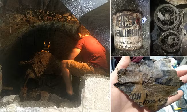 Tờ báo được Jake tìm thấy gần như tan rã nên Jake đã phải có cách để tách các trang báo. Jake đọc được thông tin trên tờ báo từ năm 1964. Ngoài ra, anh còn tìm thấy chất thải xây dựng và các loại rác khác trong ngôi nhà.