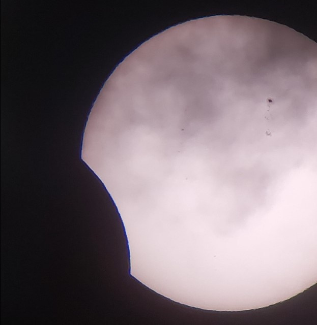 Nhật thực một phần từ TP. Tây Ninh. Ảnh: Bảo Trần/ Tớ yêu thiên văn học.