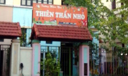 Trường mầm non nơi xảy ra vụ việc.