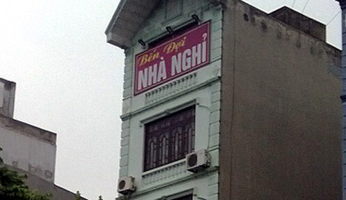 Nhà nghỉ nơi xảy ra vụ việc.