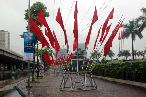 Cờ hoa, lời chúc ngày Quốc khánh mùng 2/9.