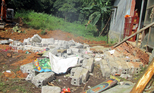 Nơi xảy ra vụ việc, khiến 4 cháu bé tử vong, 1 cháu thoát chết.