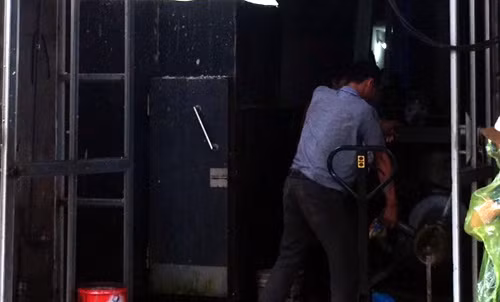 Khu vực xảy ra vụ nổ khí gas.