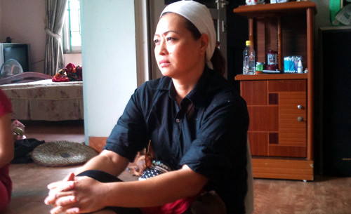 Chị Ngà trao đổi với PV Kiến Thức.