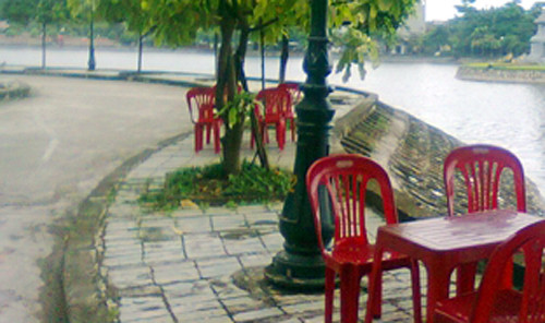 Hiện trường nơi xảy ra án mạng kinh hoàng.