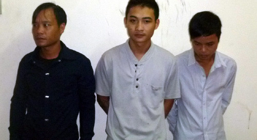 Các đối tượng liên quan đến vụ trộm do Thu cầm đầu.