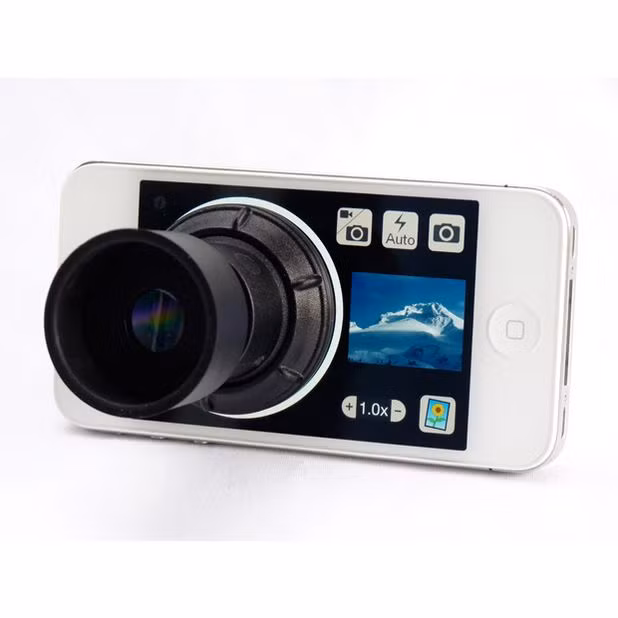 Nhìn màn hình iPhone khi mặt trời đang chói chang là một việc khá khó khăn, vì vậy dụng cụ kính ngắm sáng ban ngày sẽ giúp bạn quan sát, tập trung, và chụp ảnh thuận lợi hơn ngay cả trong ánh sáng mặt trời trực tiếp.
