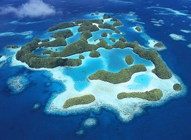 Đảo Đá (Rock Islands) do các rạn san hô nổi tạo thành, gồm 250-300 đảo ở miền Nam Lagoon (Palau). Các đảo đa phần không có người ở nhưng vẫn nổi tiếng bởi Hồ Sứa hết sức thú vị.