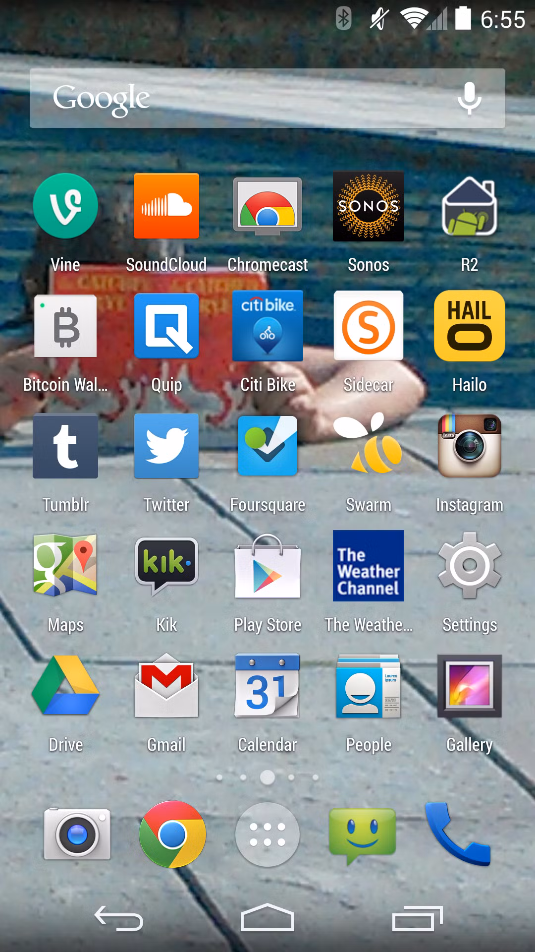 Nhà tư bản Fred Wilson của Union Square Ventures là một người sử dụng Android hardcore trung thành với màn hình chủ gồm nhiều ứng dụng từ phần khởi động mà ông đã nhập từ trước.