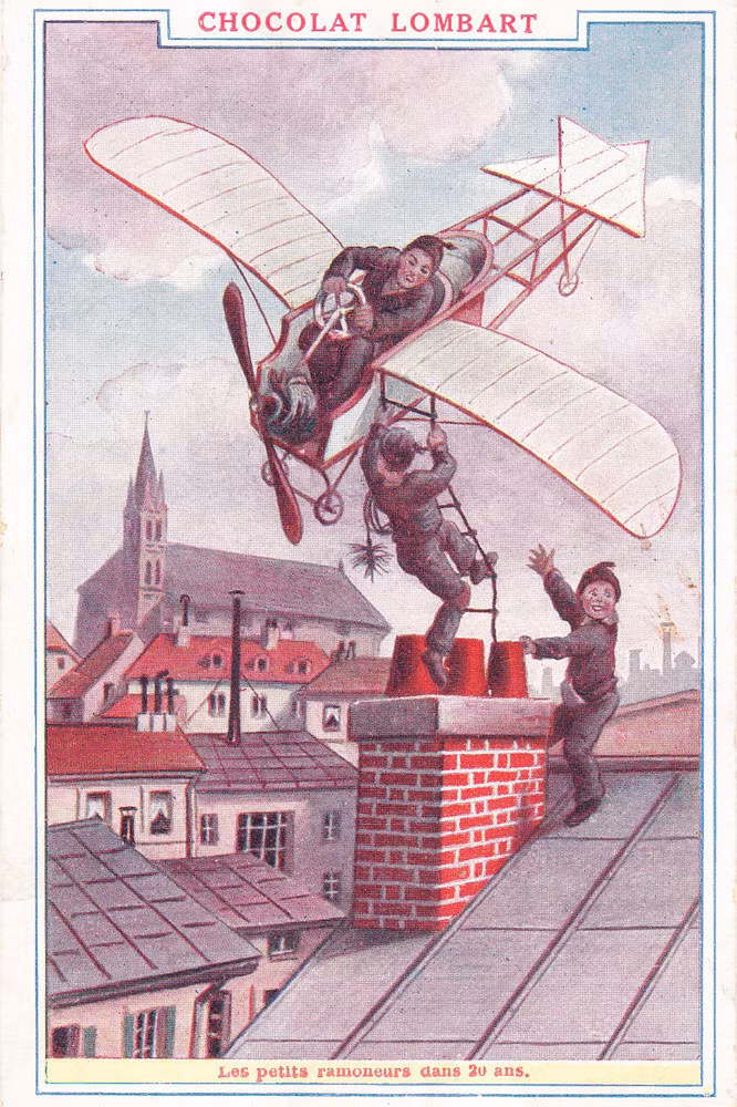 Người xưa nghĩ rằng con cháu họ sẽ dùng trực thăng để quét dọn ống khói, nhưng lại không nghĩ rằng chúng ta có thể “công nghệ hóa” ống khói thật sự tiện lợi hơn.