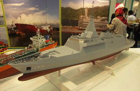 Mô hình tàu hộ vệ lớp Gowind.